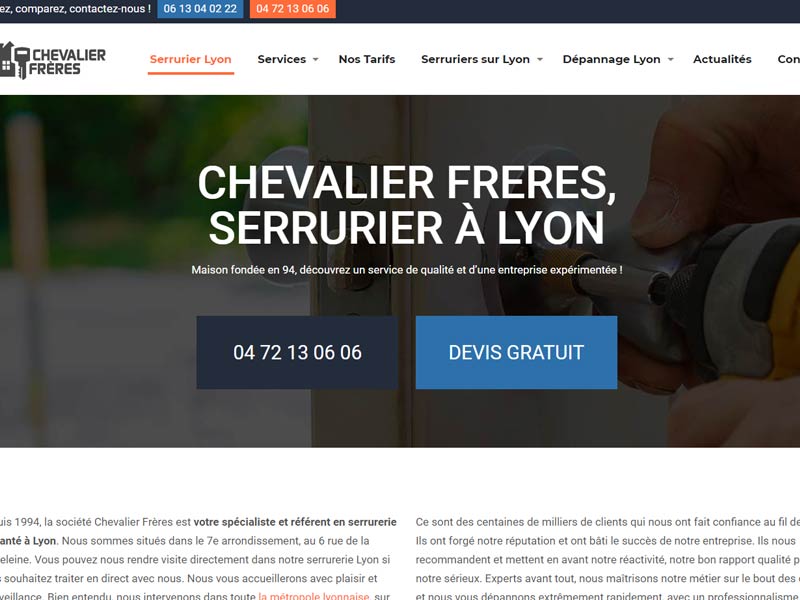 Chevalier Freres serrurier lyon