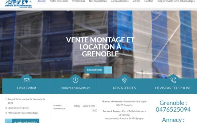 Louez votre échafaudage à Grenoble
